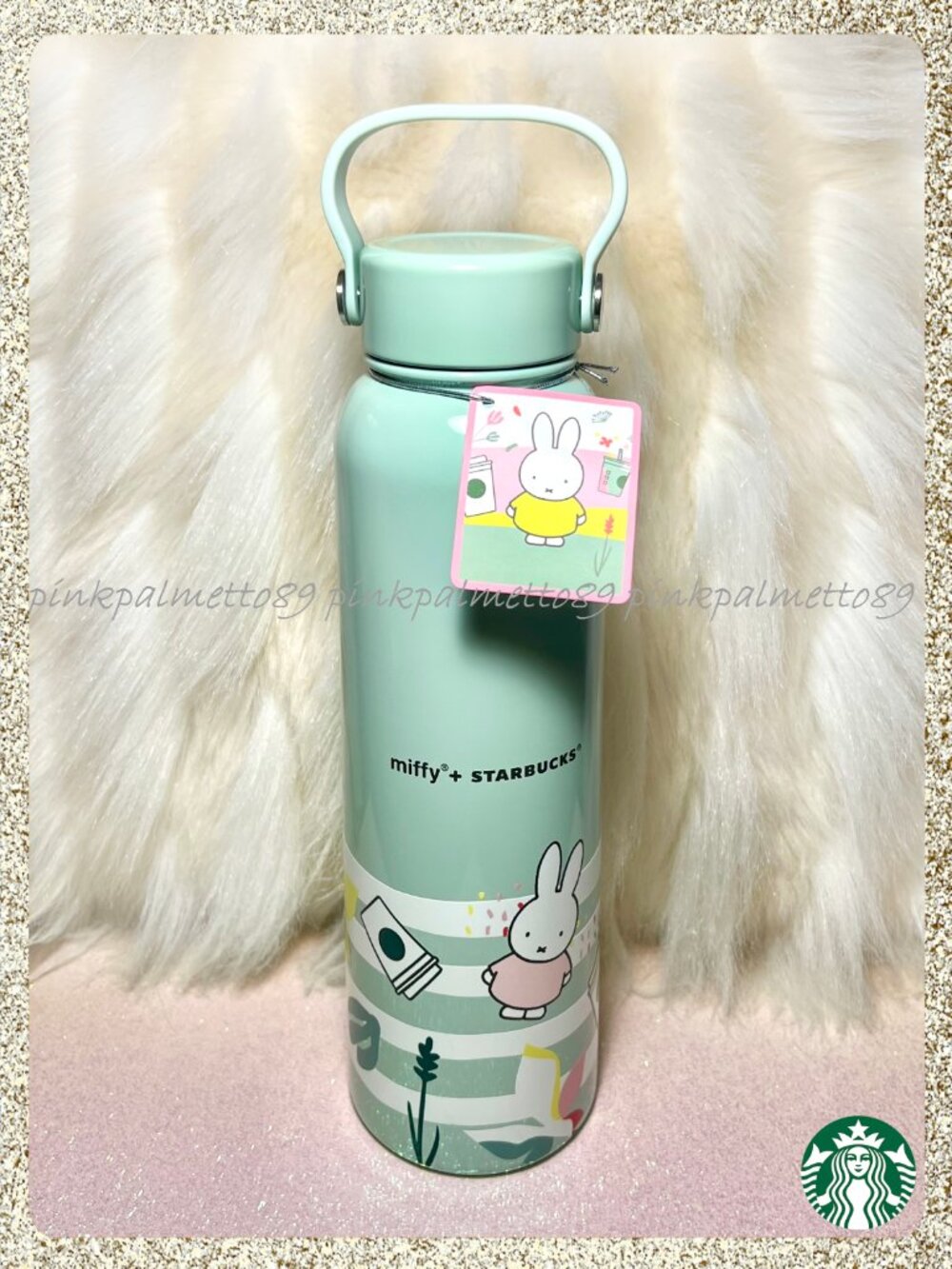 ✨🐇 NWT 2026 Miffy x Starbucks SS 27oz Water Bottle Tumbler w/ Handle